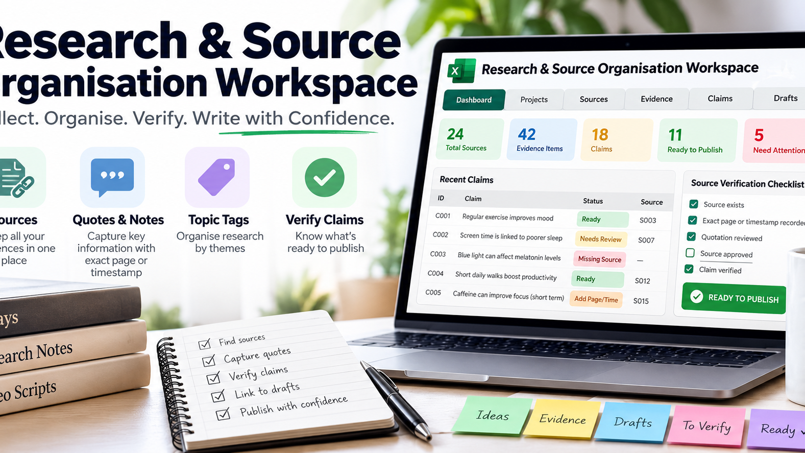 Research & Source Organisation Workspace