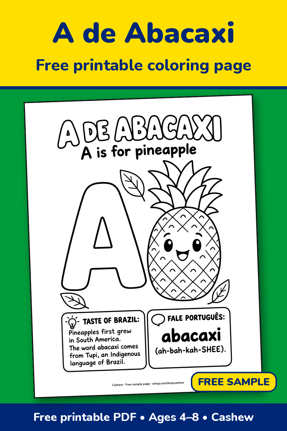 Free Sample: A de Abacaxi