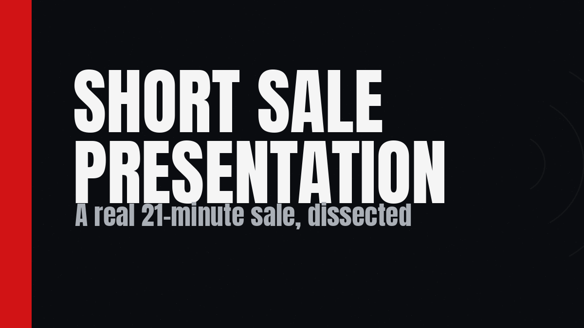 Short Sale Presentation