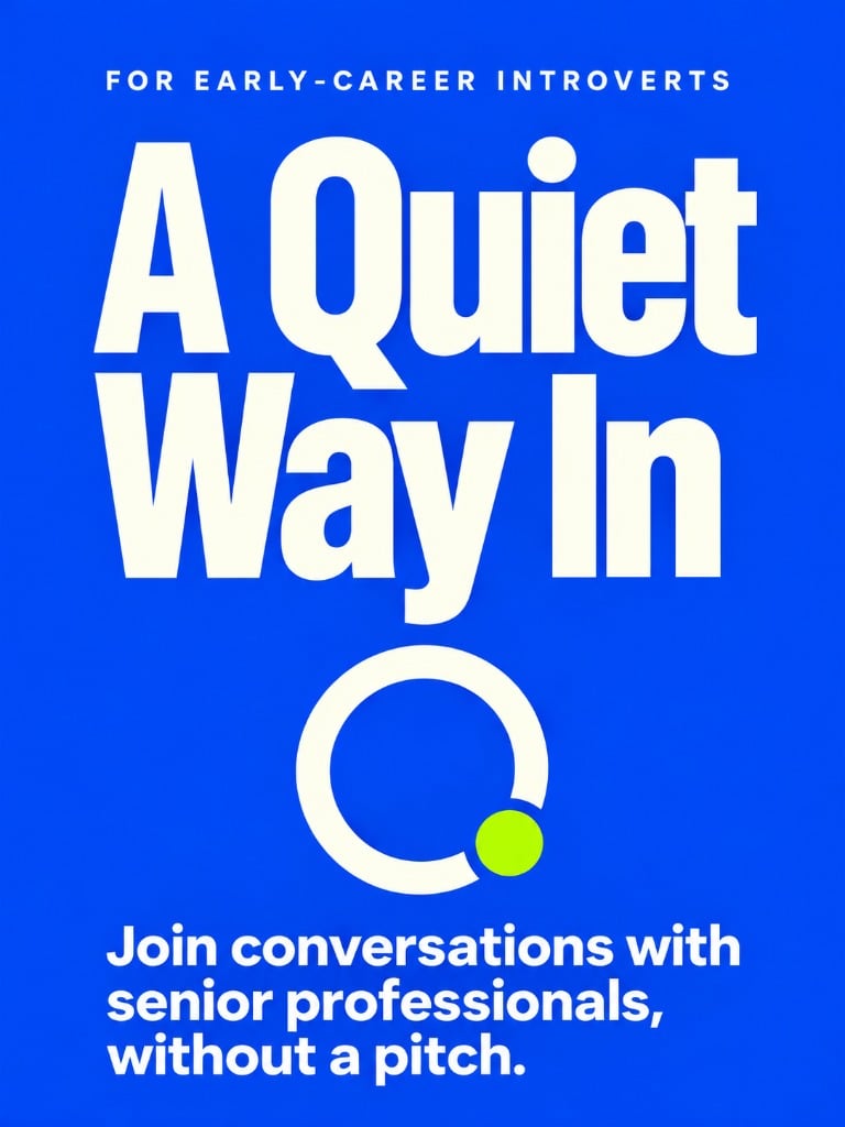 A Quiet Way In — Join Senior Attendees’ Conversations Without a Pitch
