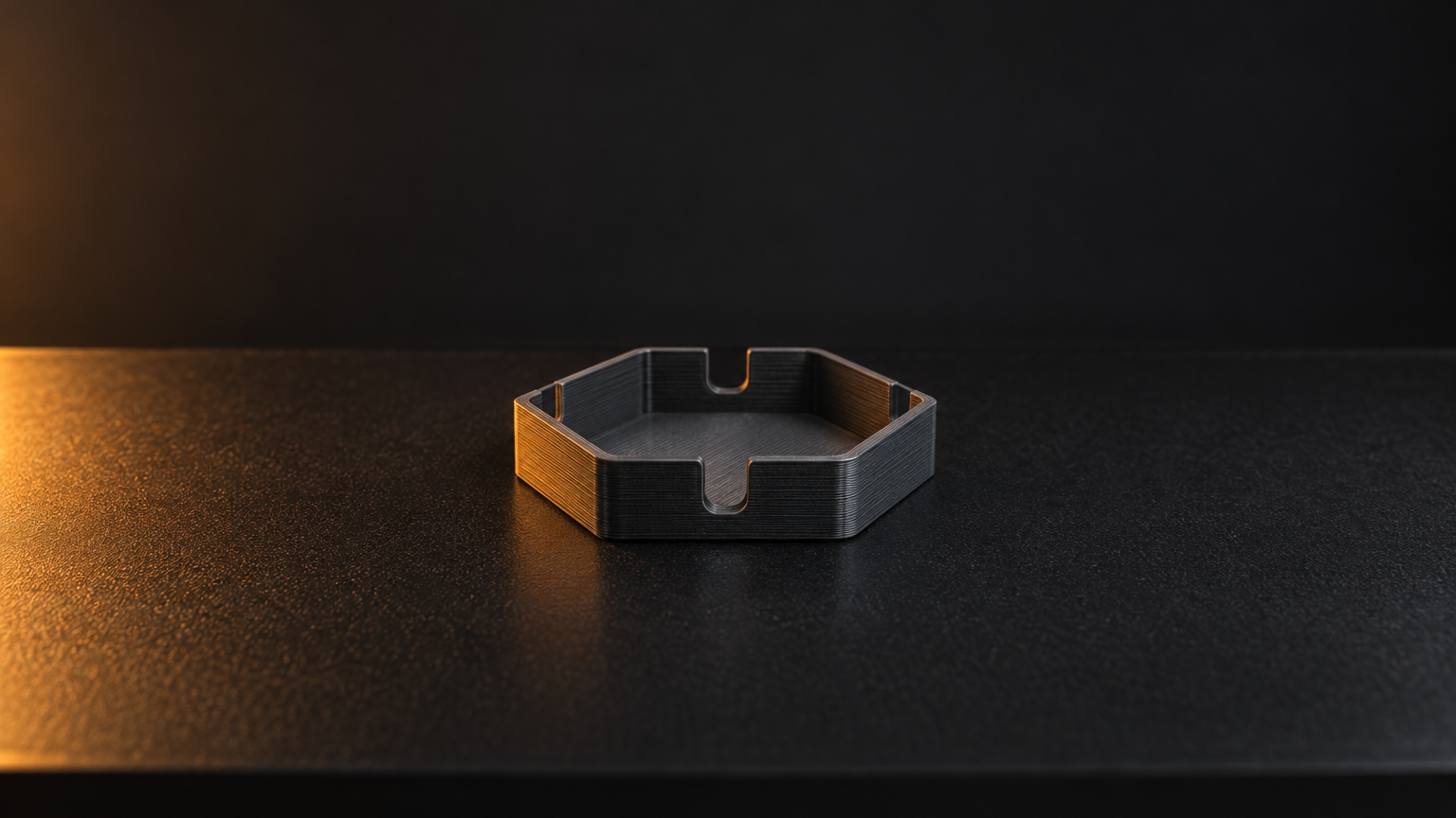 Hex Cable Tray — Print-Ready STL