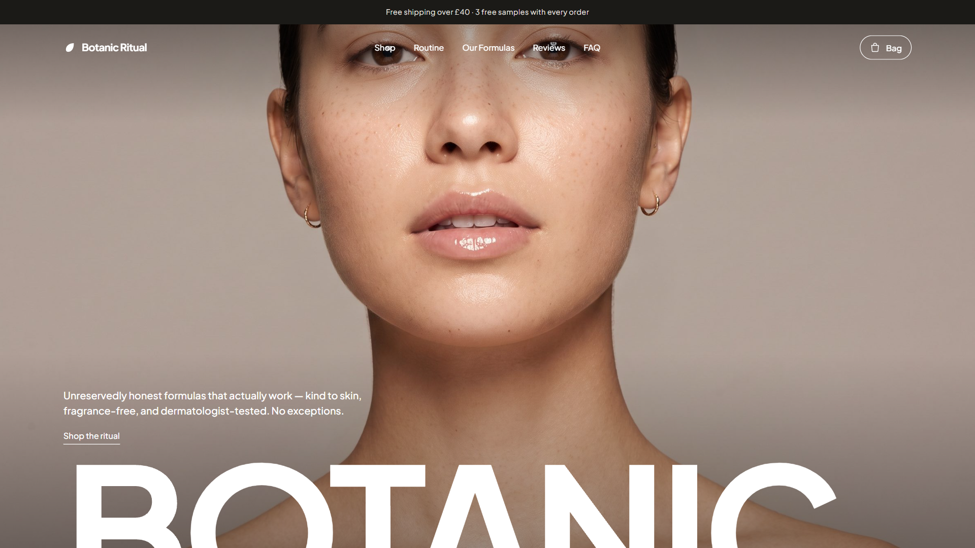 Botanic Ritual - Skincare Store Template