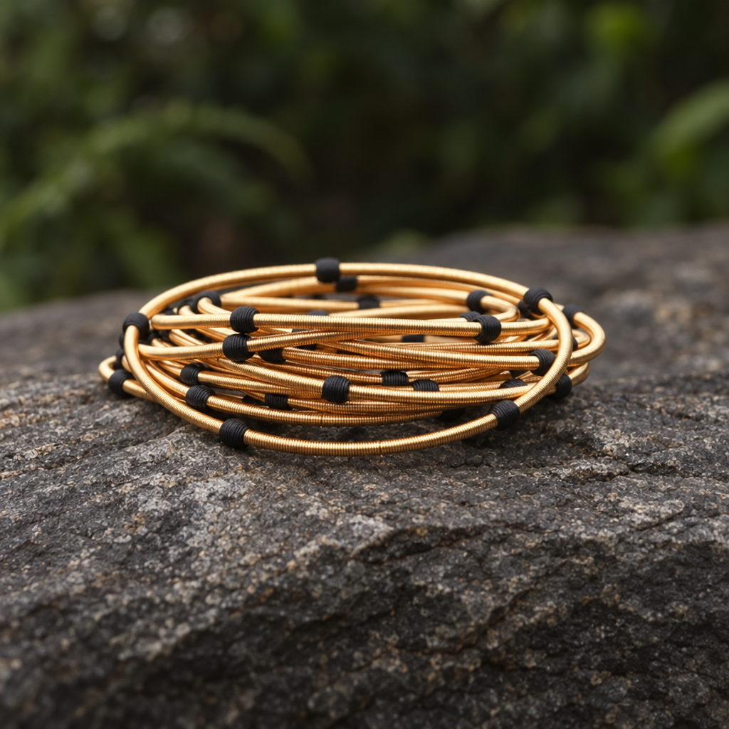 Gold and Black Stack