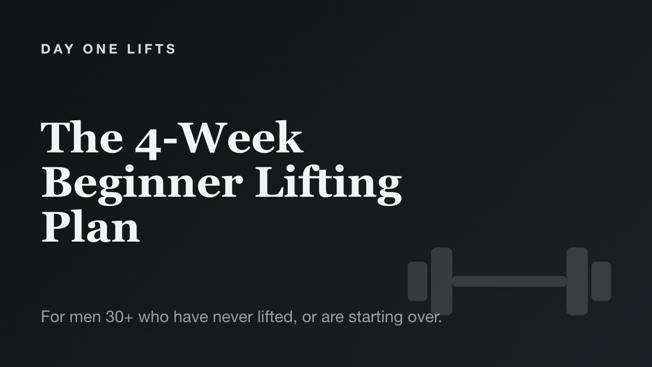 4-Week Beginner Lifting Plan