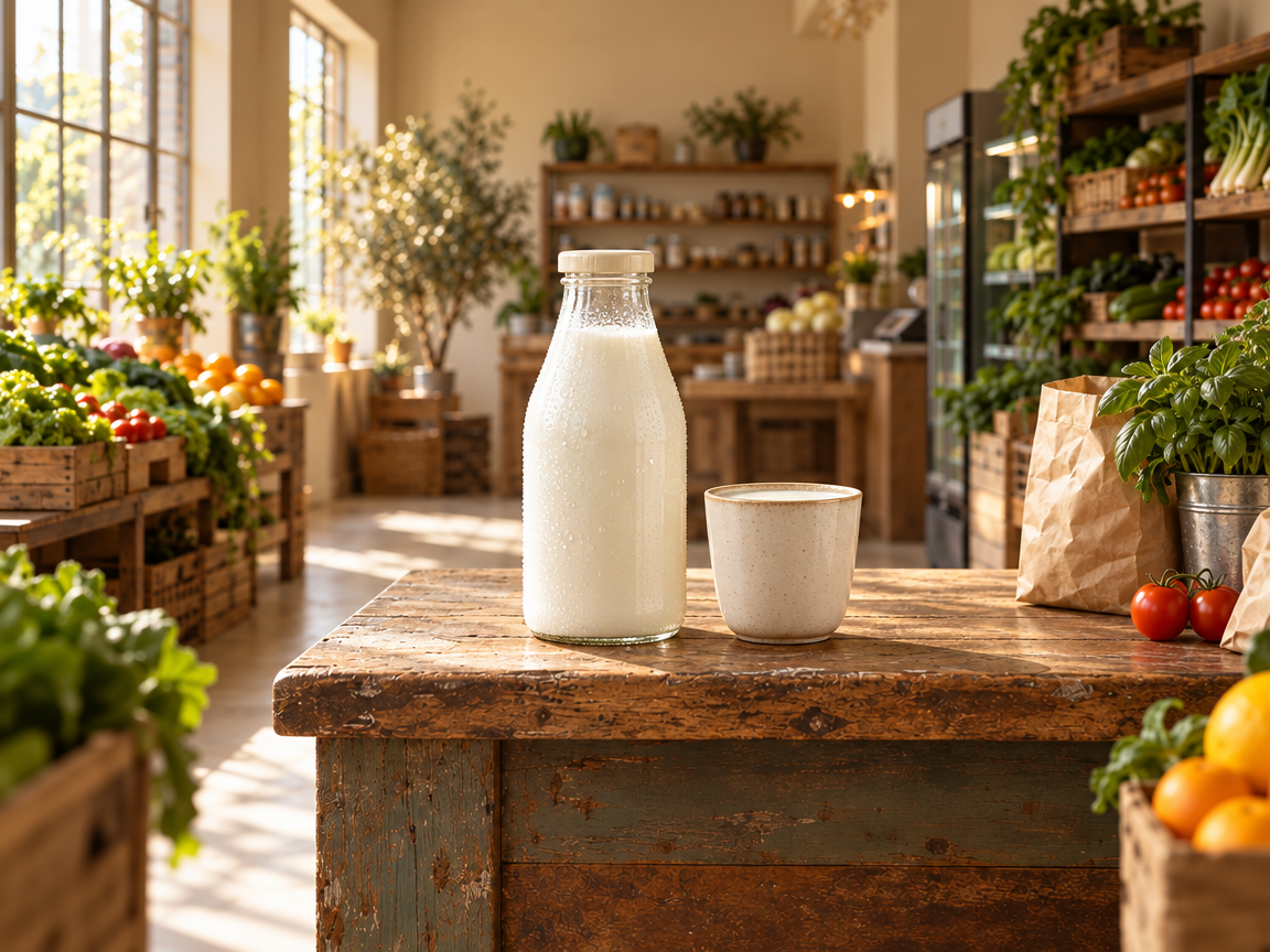Glass-Bottle Milk
