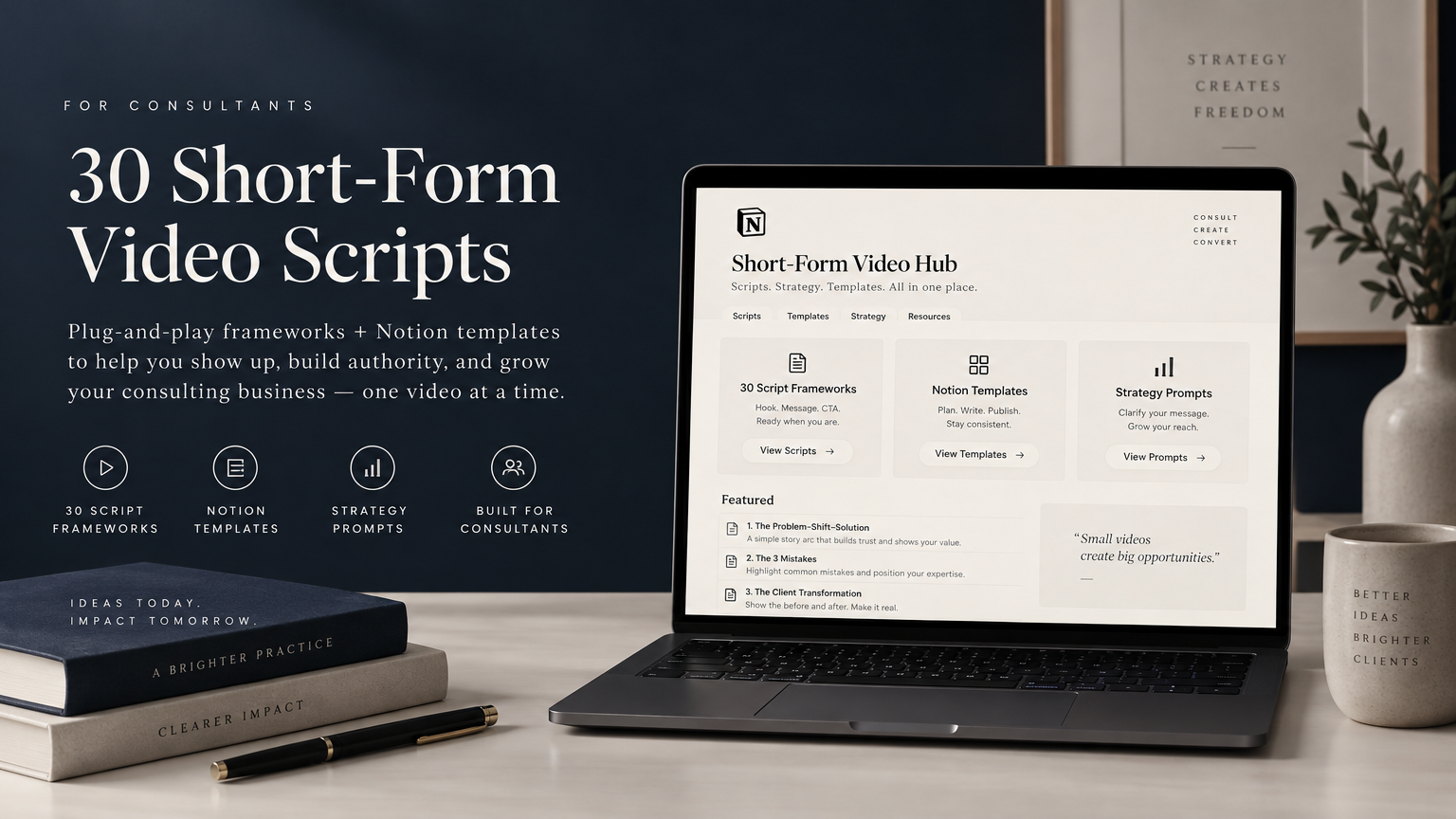 Hook & Frame: 30 Short-Form Scripts
