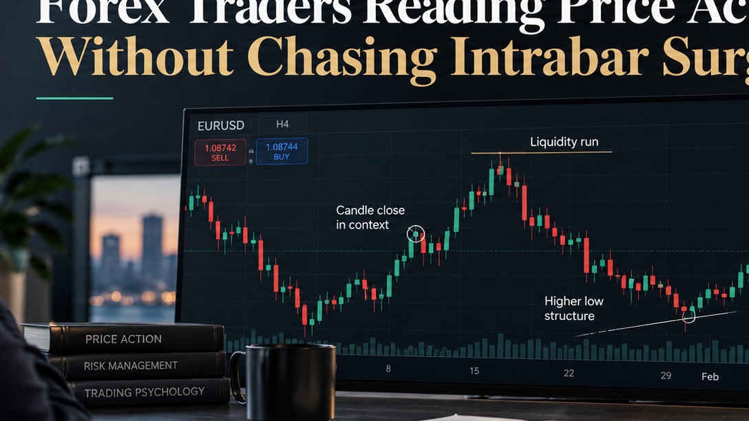 Forex Traders Reading Price Action Without Chasing Intrabar Surges
