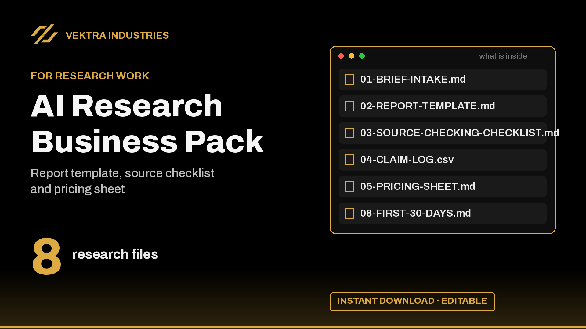 AI Research Report Kit
