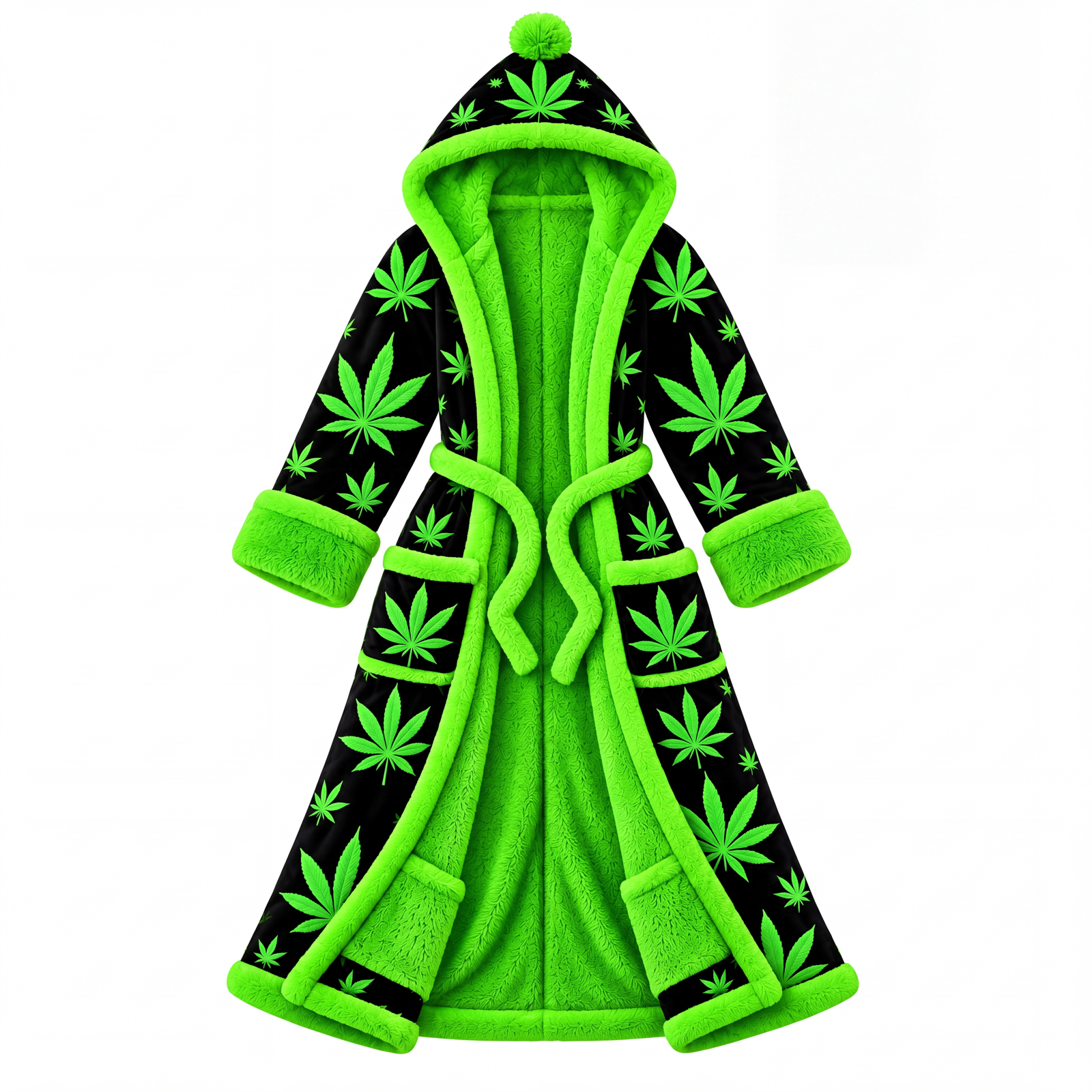 HEARTHROBE Heated Robe — Midnight Leaf