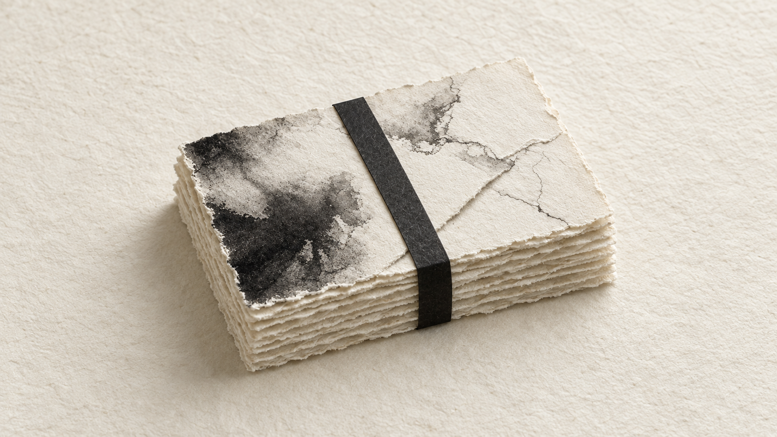 Sumi Bleed Sheets: Ink, Fiber & Feather