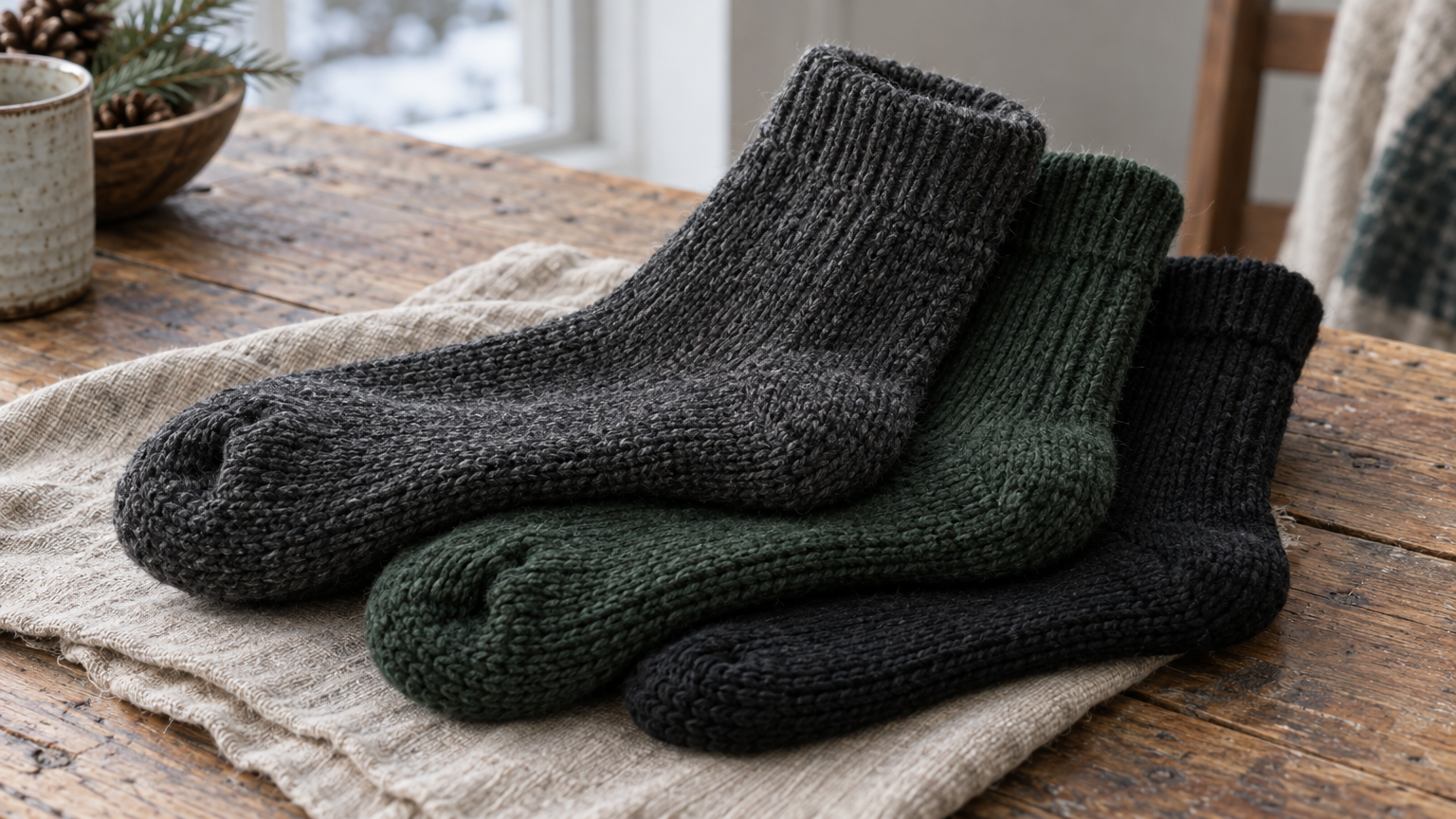 Extra-Thick Merino Crew Socks