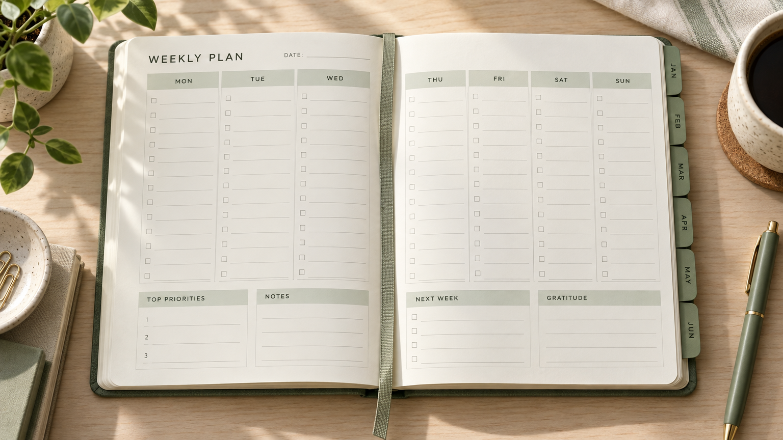 Week & Life Planner