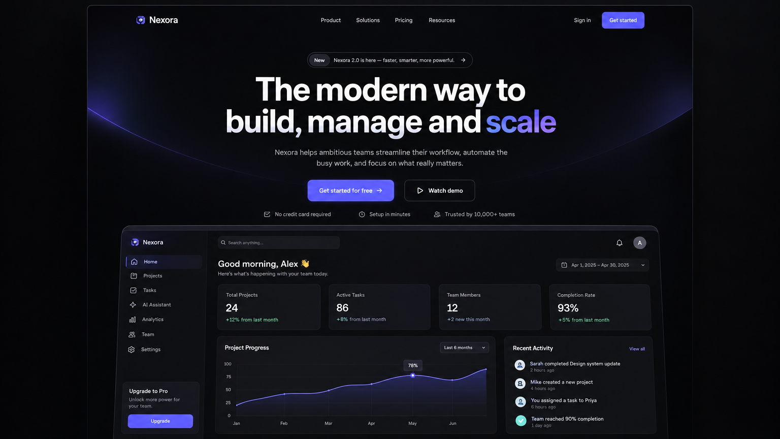 Framer Landing Page Design