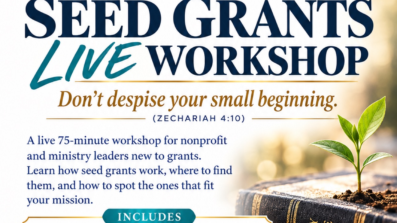 Seed Grants Live Workshop