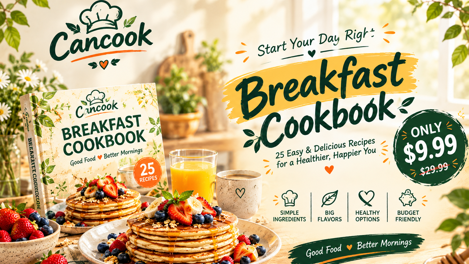 Breakfast Meal Plans 180-650 Calories