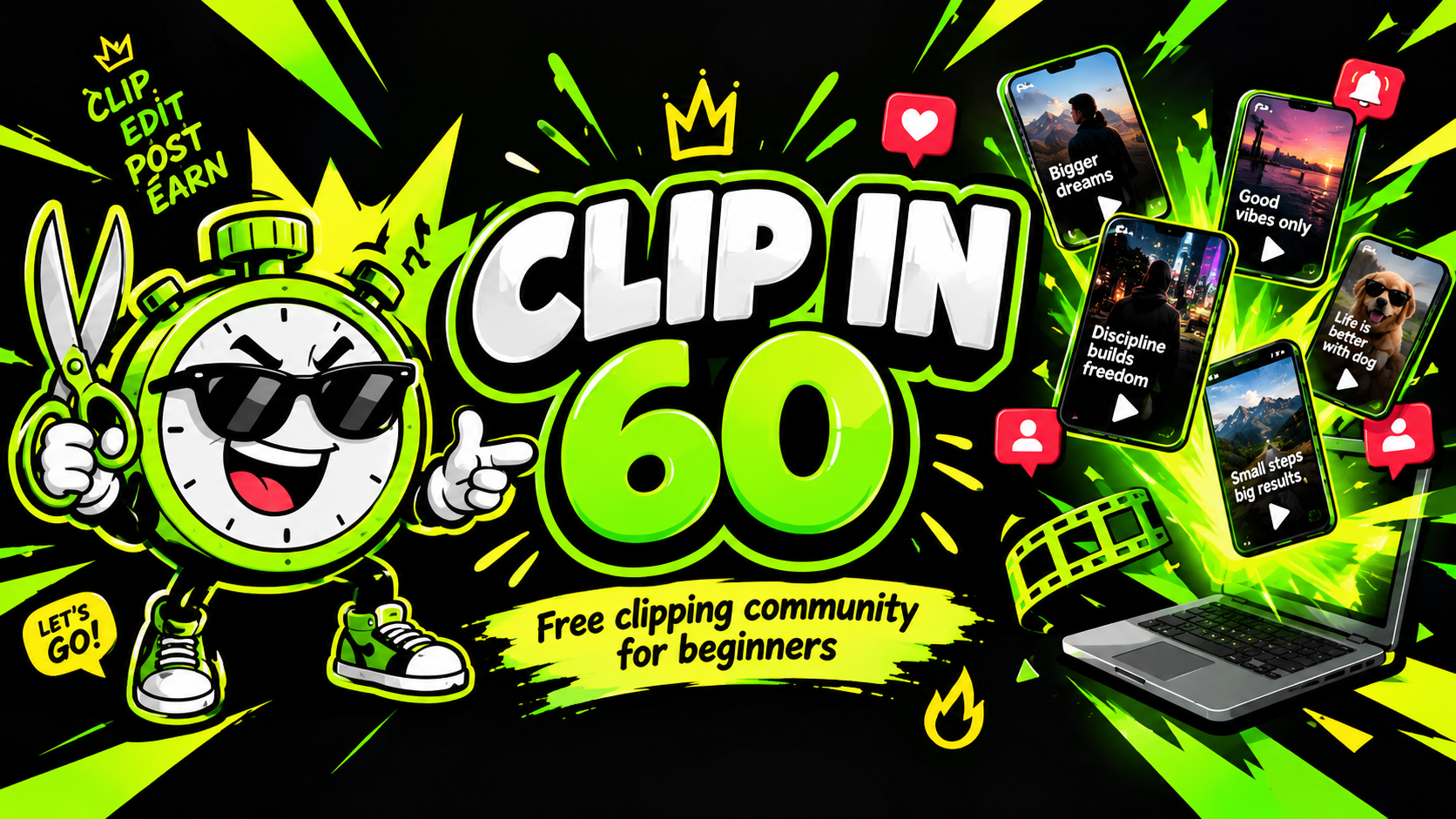 Clip in 60 (Free): Make Your First Short-Form Clips in 60 Minutes