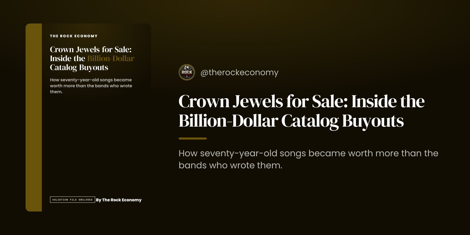 Crown Jewels for Sale: Inside the Billion-Dollar Catalog Buyouts