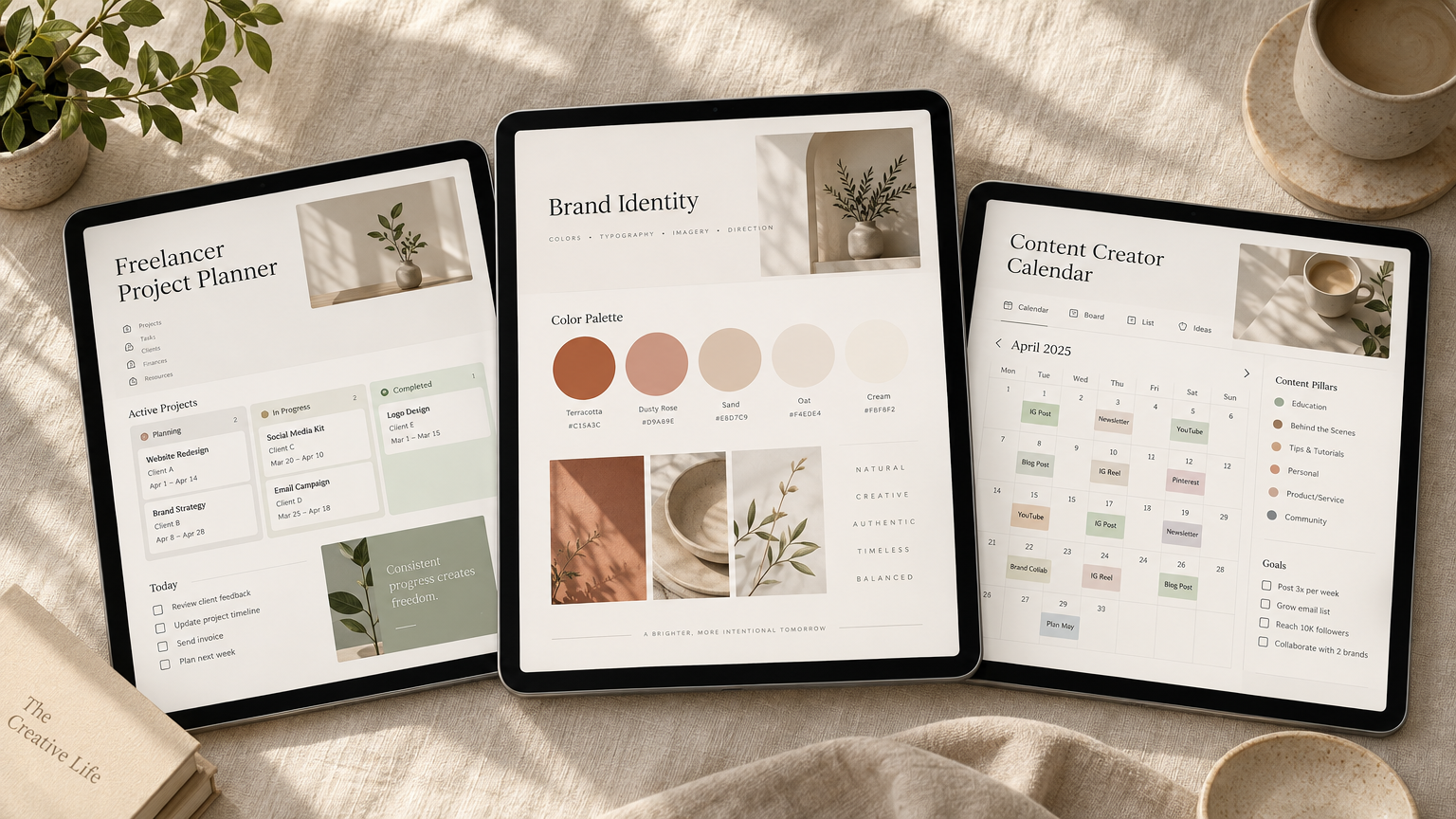 Ultimate Notion Workspace Bundle: Freelancer, Brand & Content