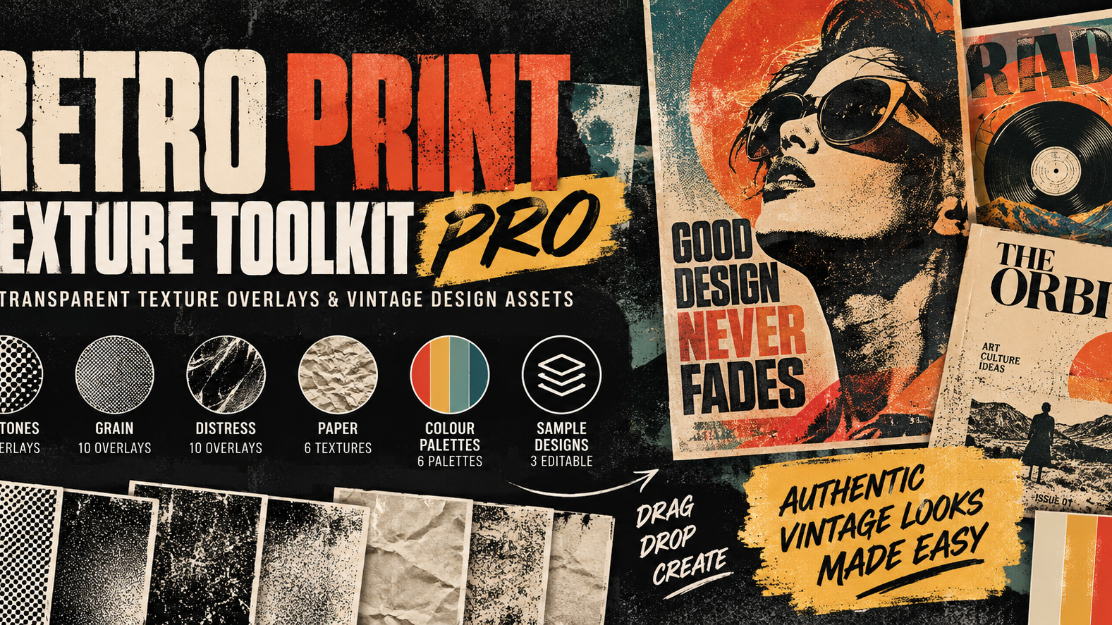 Retro Print Texture Toolkit