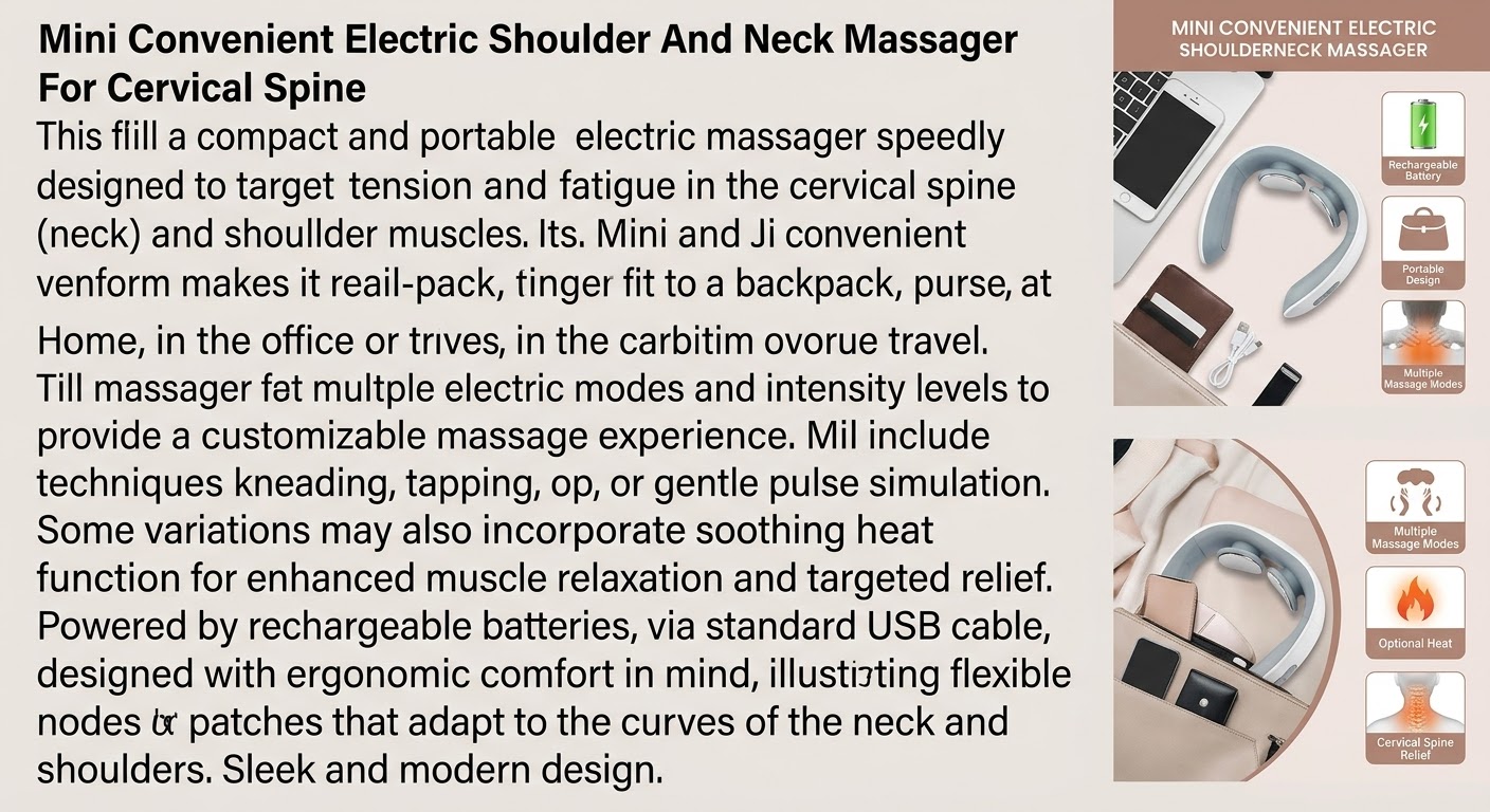 Mini Rechargeable Neck Massager
