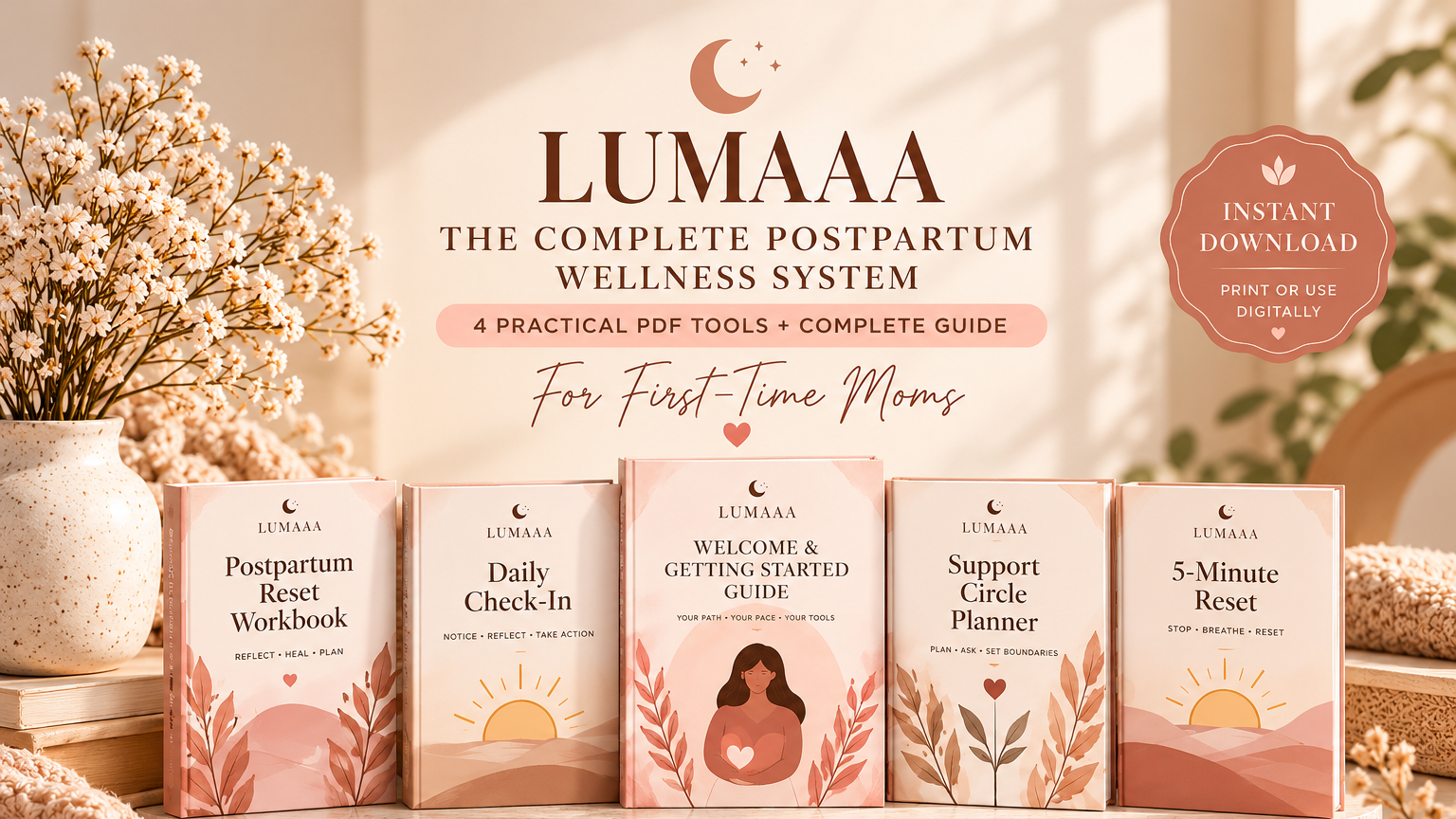 LUMAAA Postpartum Wellness System for First-Time Moms