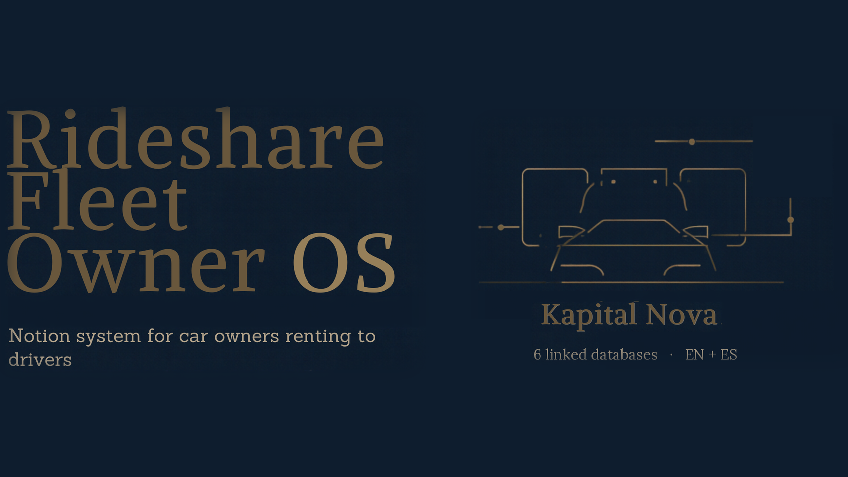 Rideshare Fleet Owner OS: Notion System for Car Owners Renting to Drivers