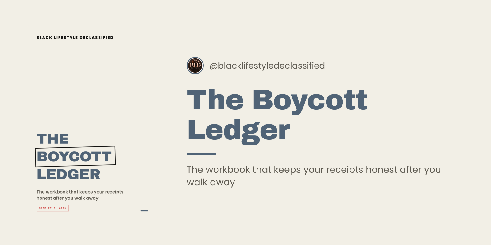 The Boycott Ledger
