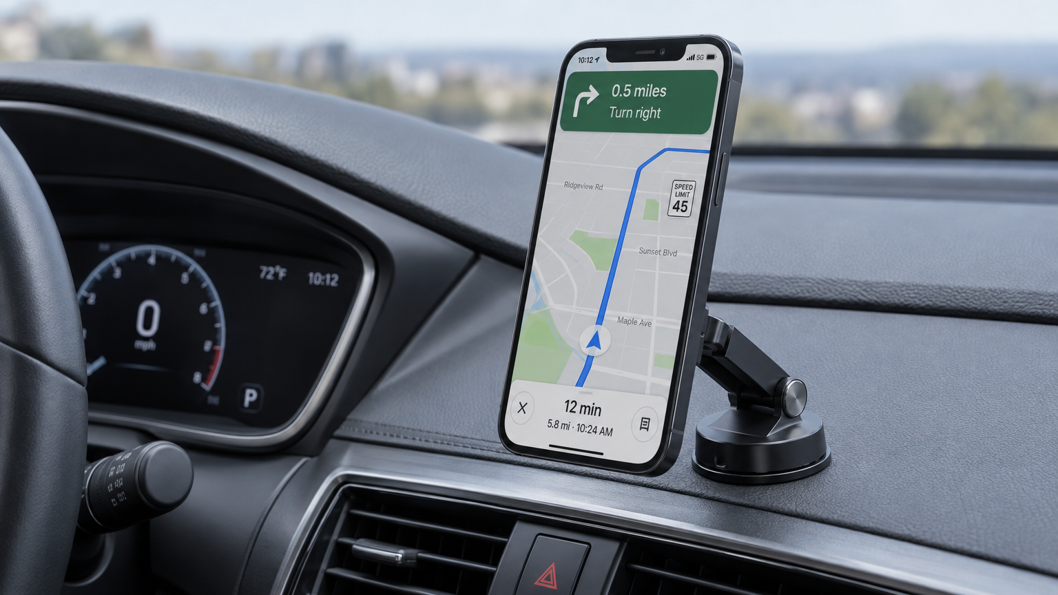 Folding Magnetic Car Phone Mount