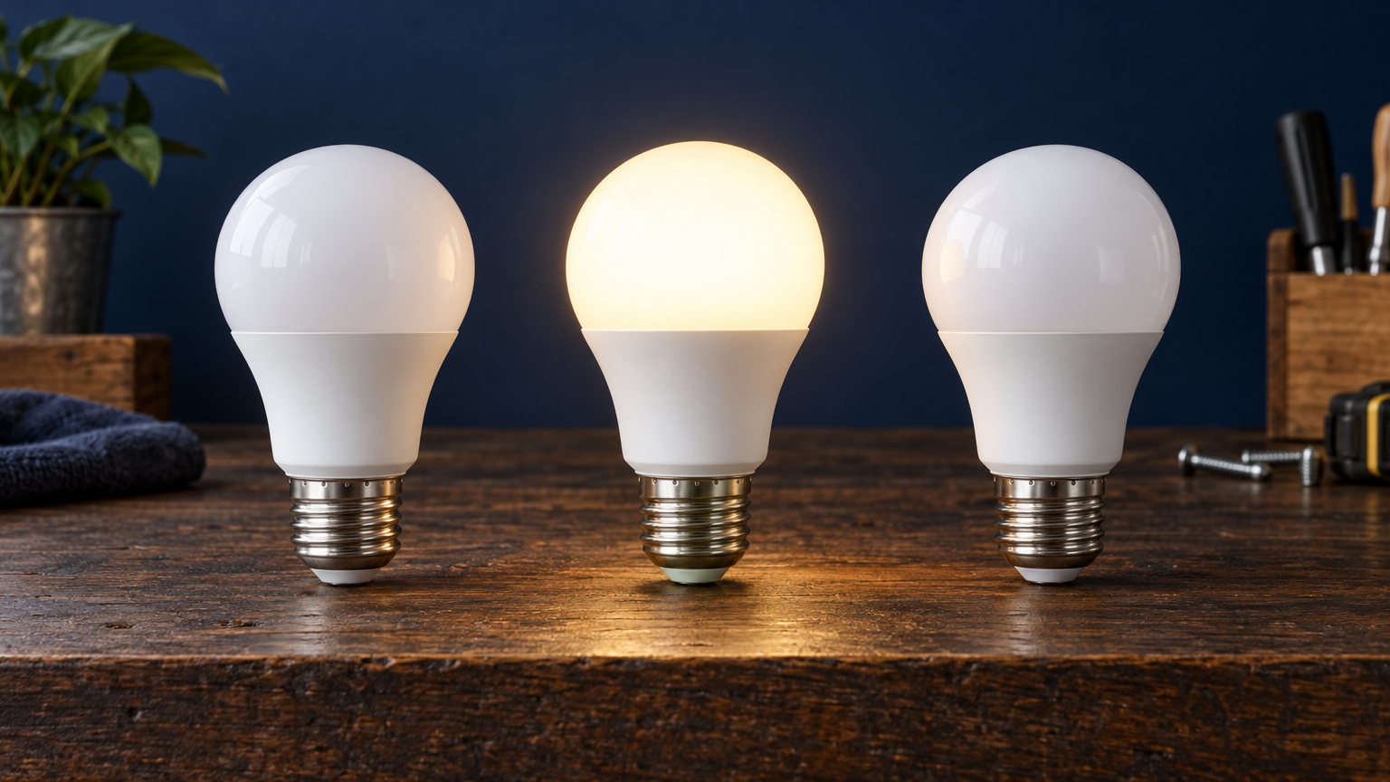 12W E27 LED Bulb 3-Pack