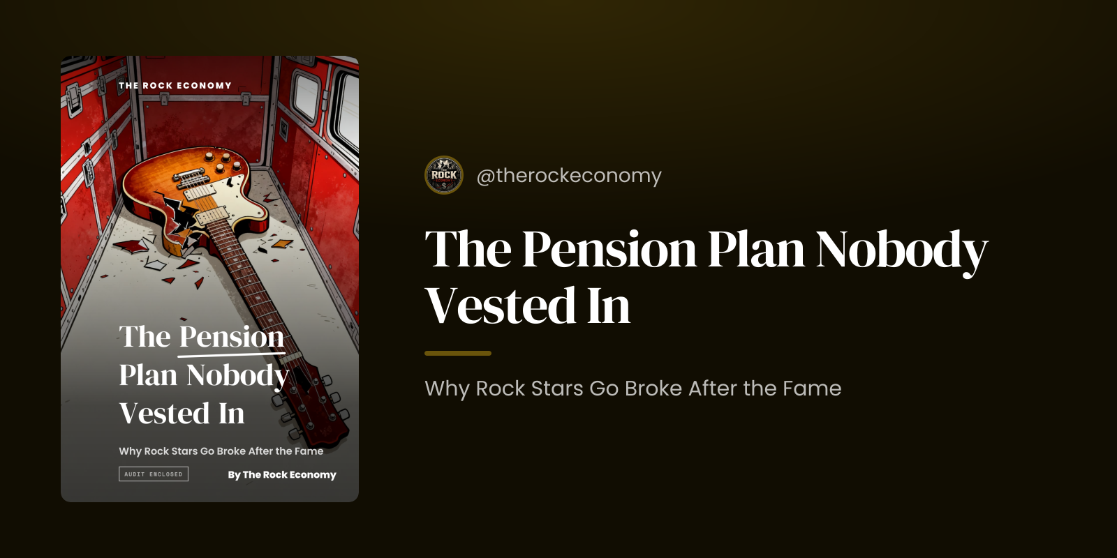 The Pension Plan Nobody Vested In