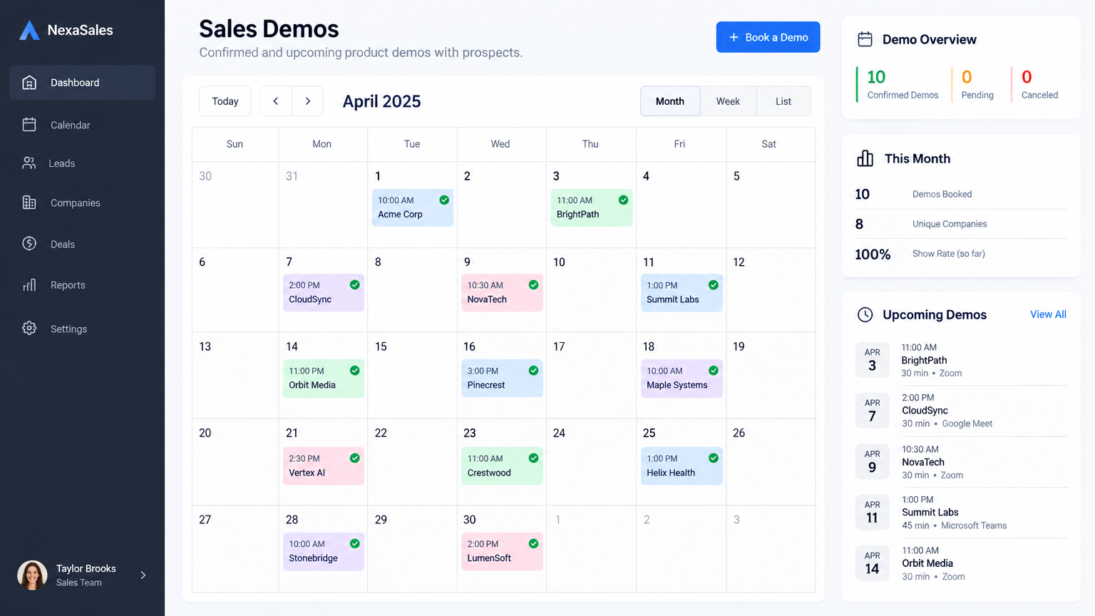 Signed leads Demo Boost