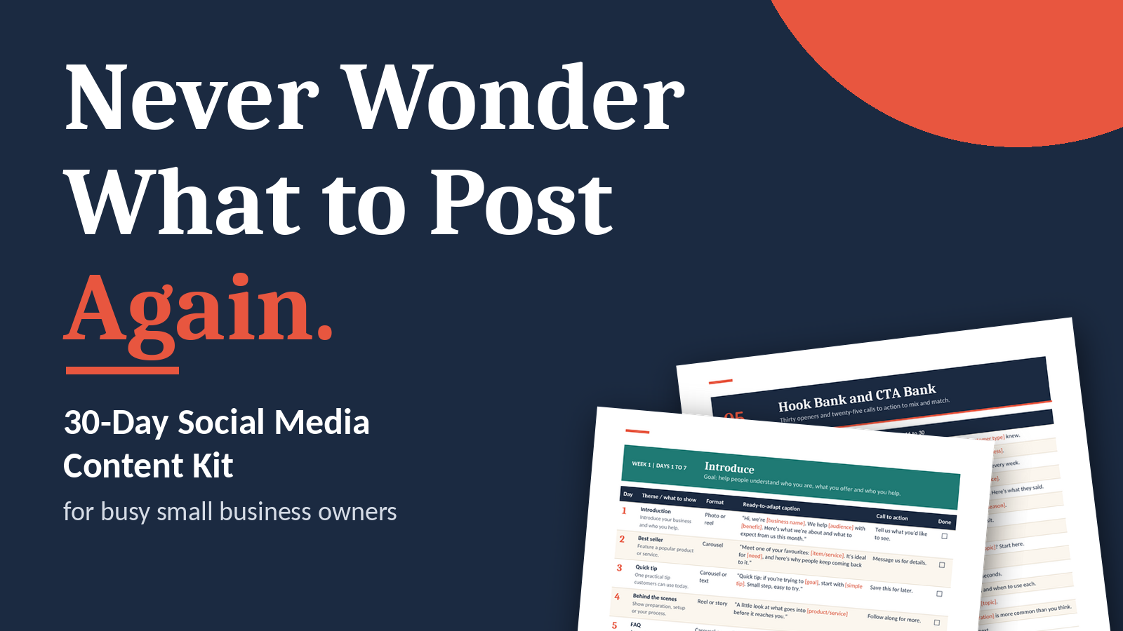 30-Day Social Media Content Kit