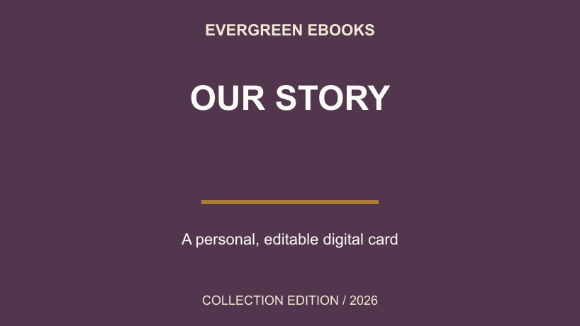 Our Story — Editable Digital Ecard