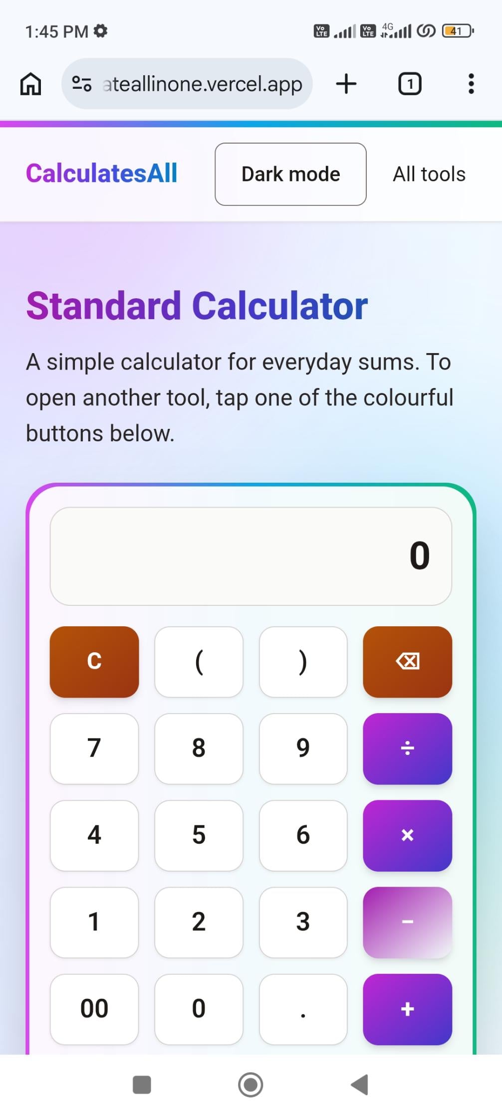 All-in-One Free Online Calculators | BMI Zakat Age Unit Converter