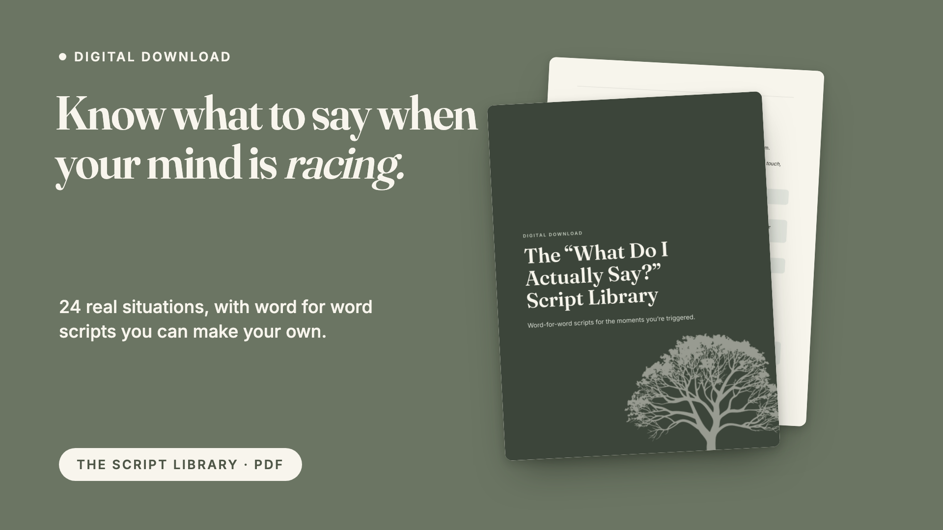 The “What Do I Actually Say?” Script Library