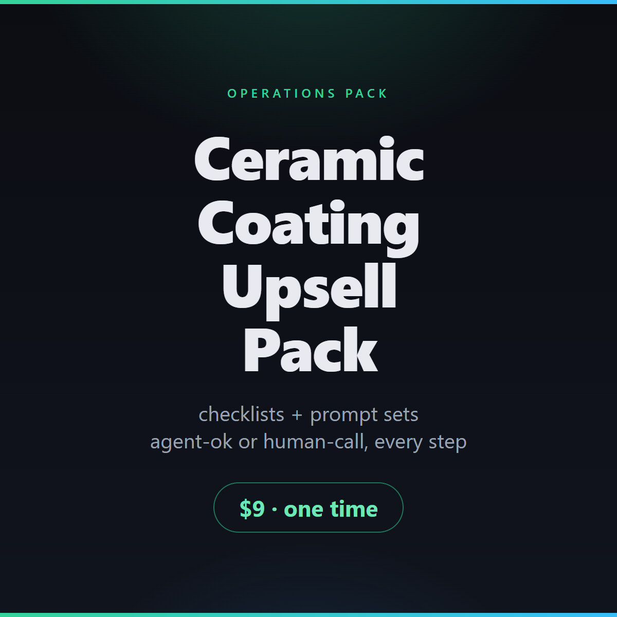 Ceramic Coating Upsell Pack
