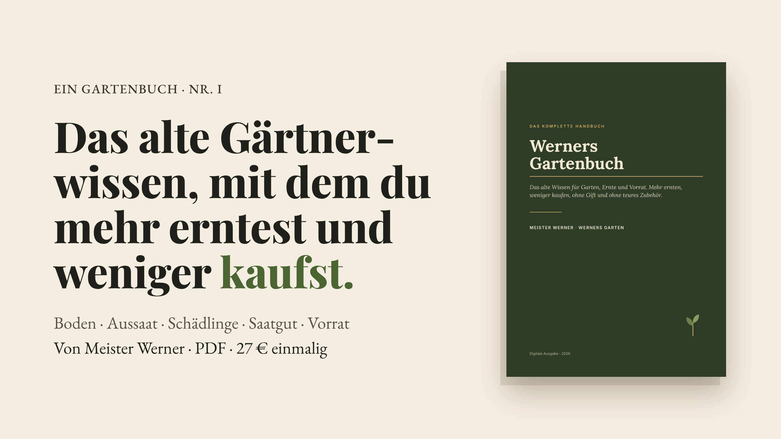 Werners Gartenbuch