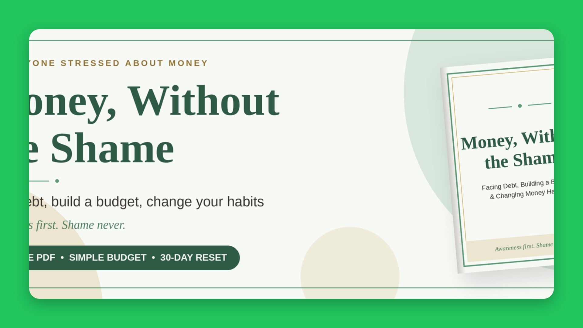 Shame-Free Money Recovery
