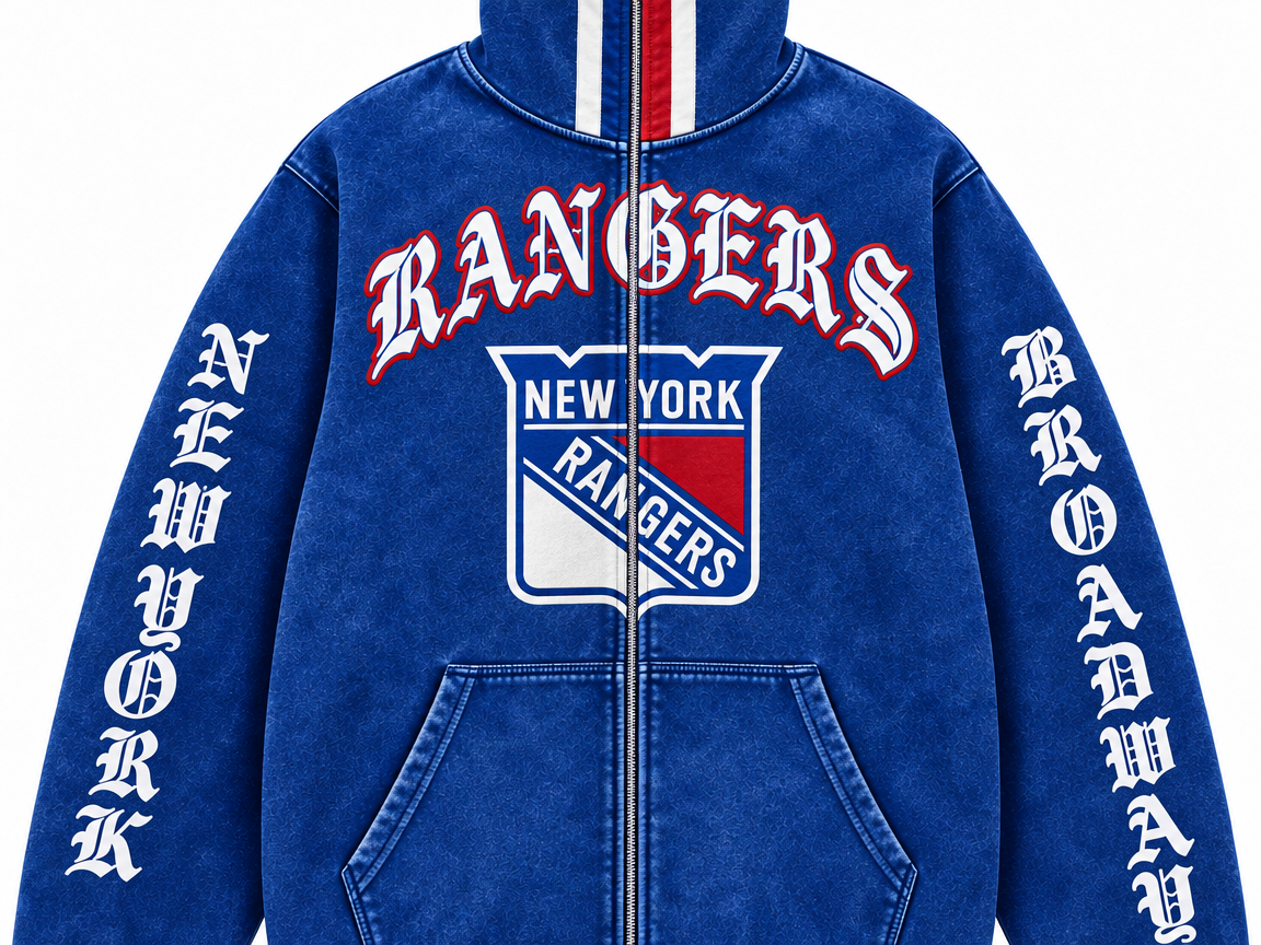 Rangers Vintage Helmet Hoodie