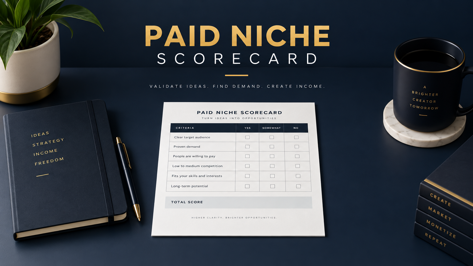 Paid Niche Scorecard