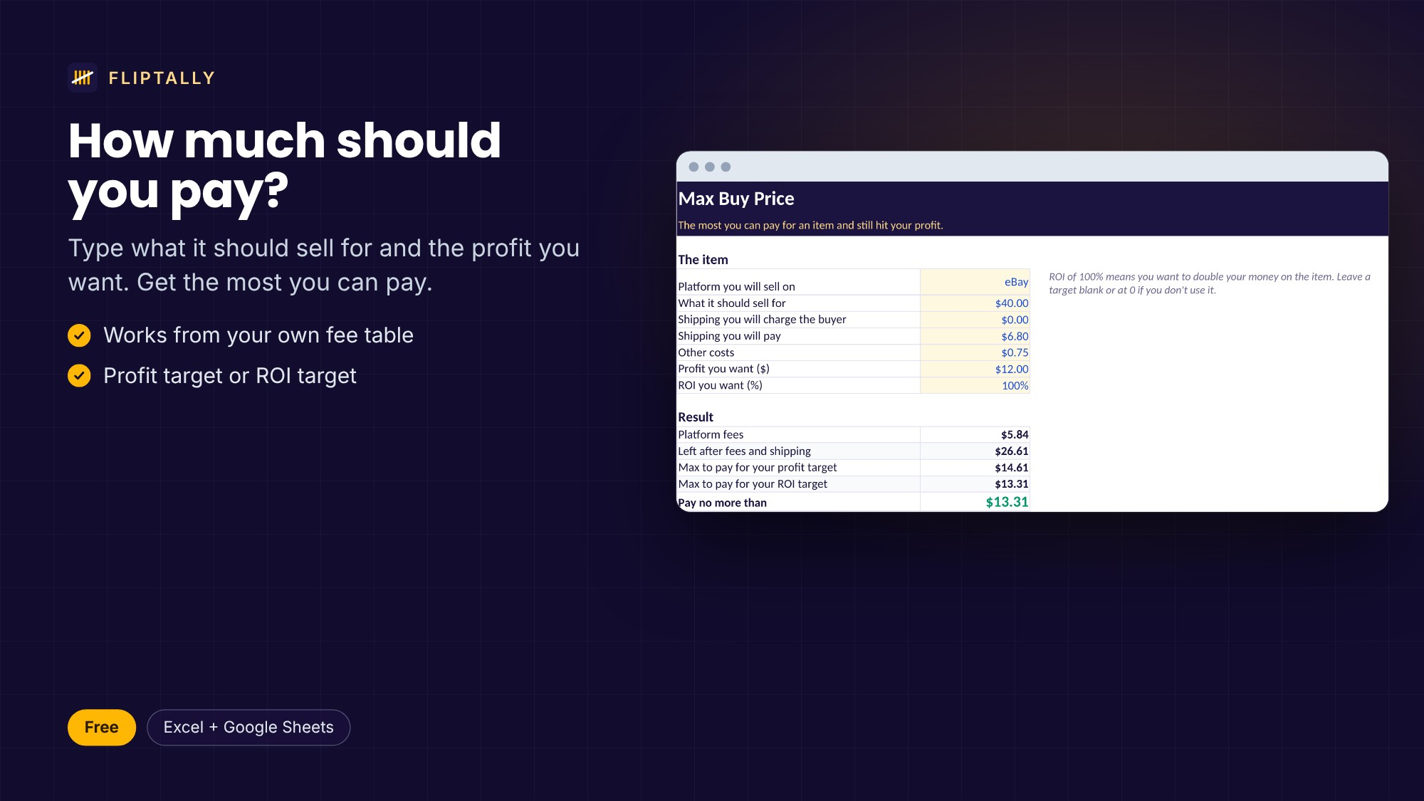 Free Reseller Fee & Profit Calculator