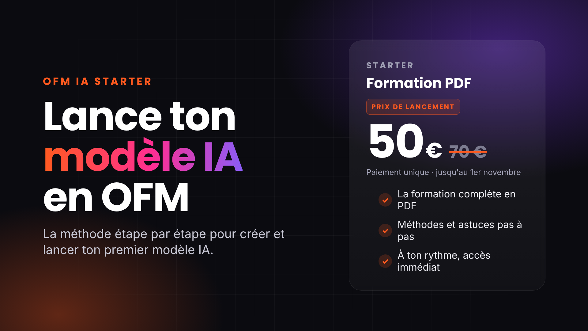 OFM IA Starter – Formation PDF