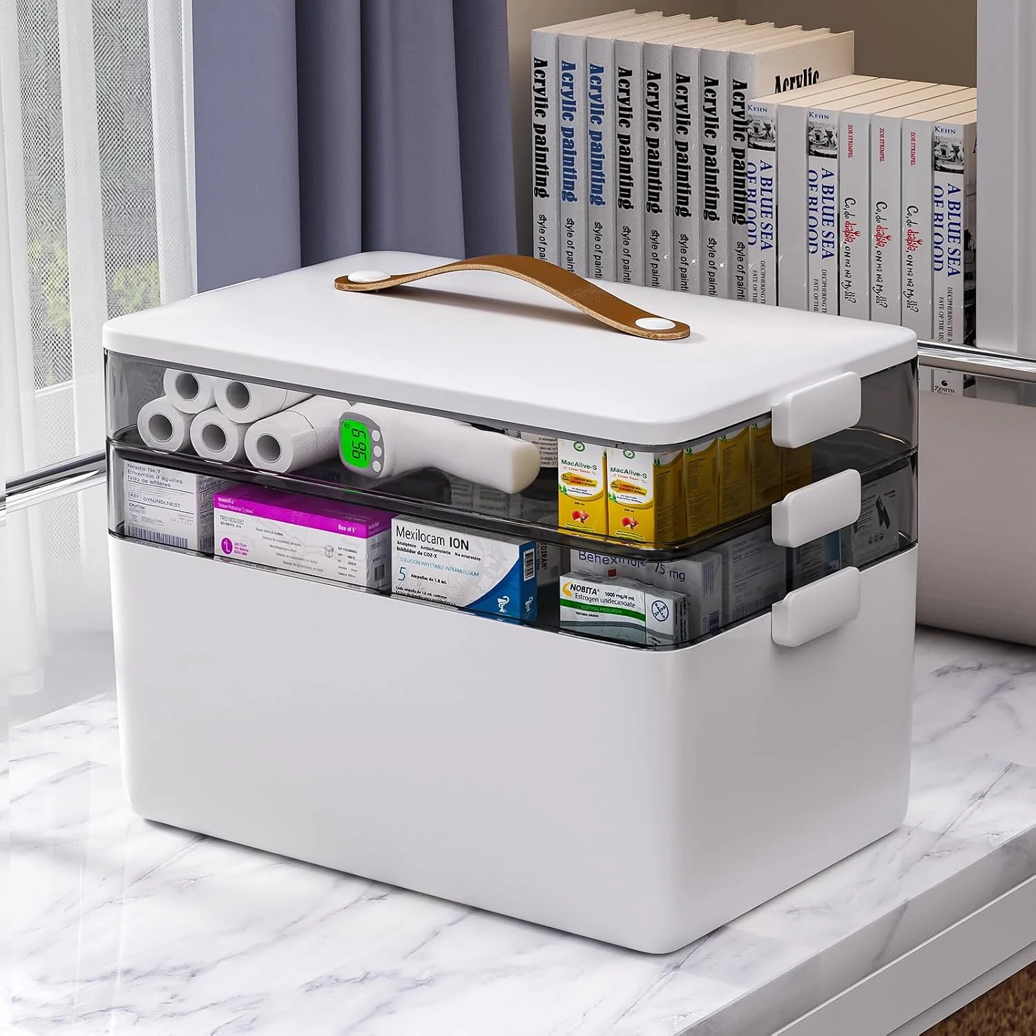 3-Tier Medicine Storage Organizer Box