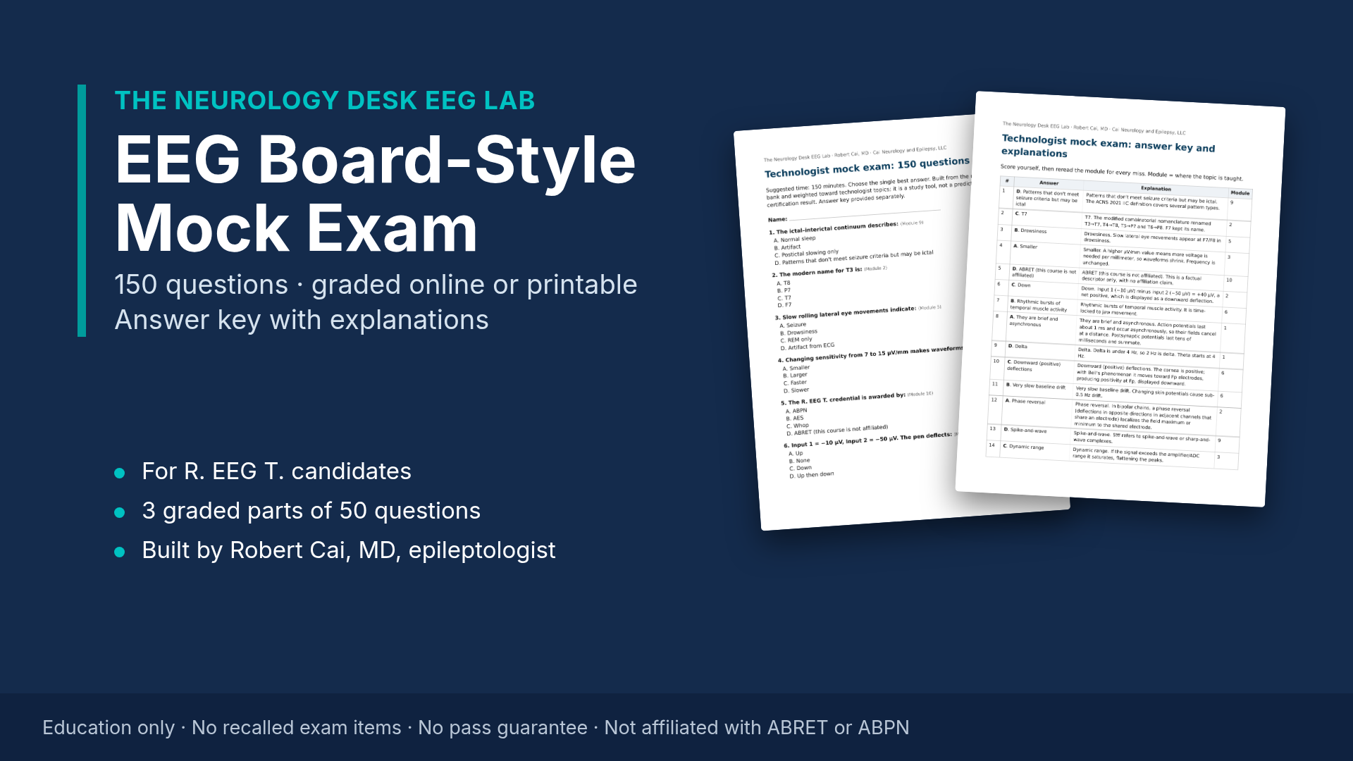 EEG Board-Style Mock Exam (150 questions)