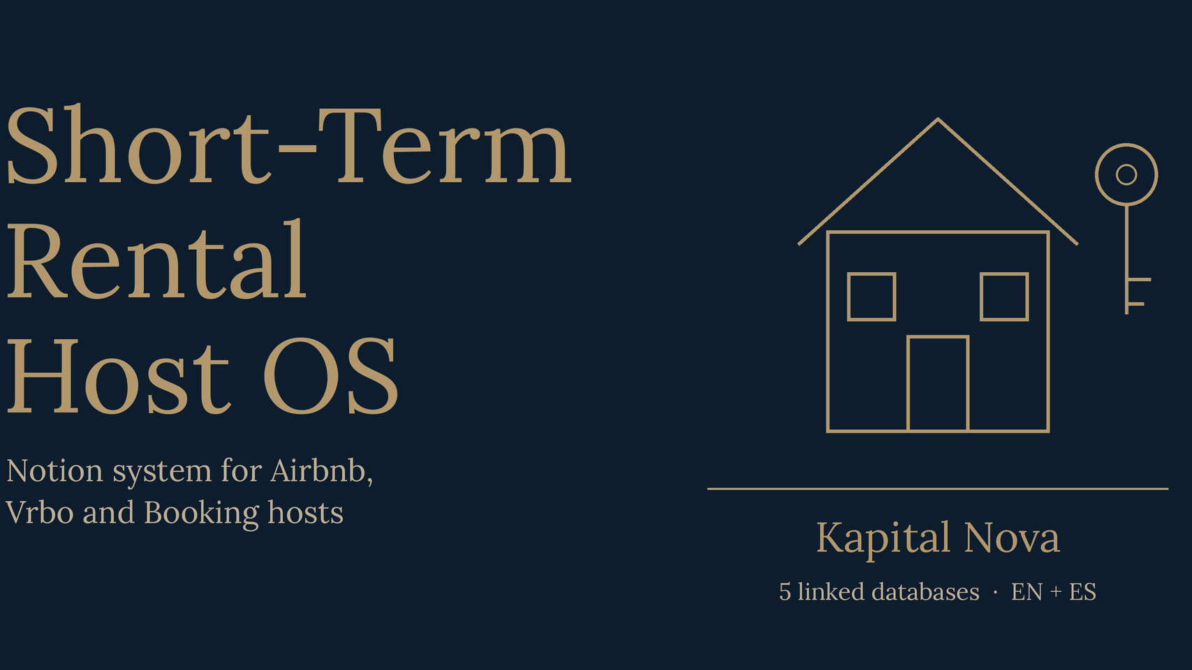 Short-Term Rental Host OS: Notion System for Airbnb & Vrbo Hosts