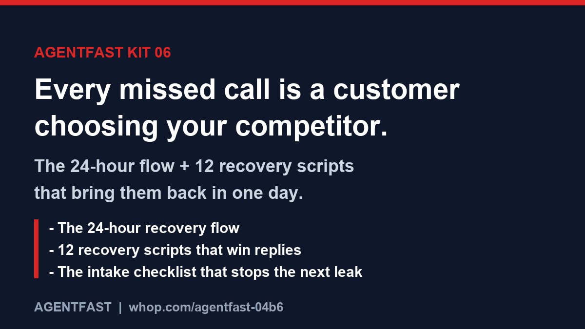 The Missed-Lead Recovery Kit