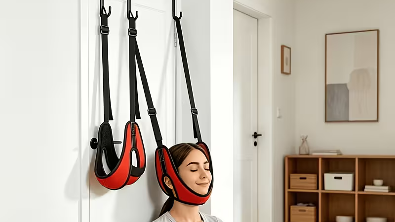 Over-the-Door Neck Stretching