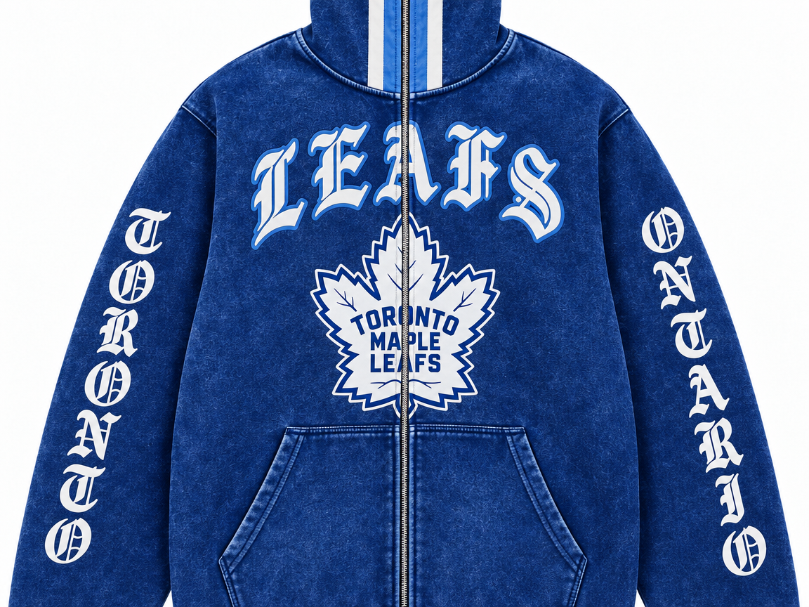 Maple Leafs Vintage Helmet Hoodie