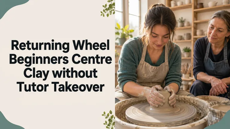Returning Wheel Beginners Centre Clay without Tutor Takeover