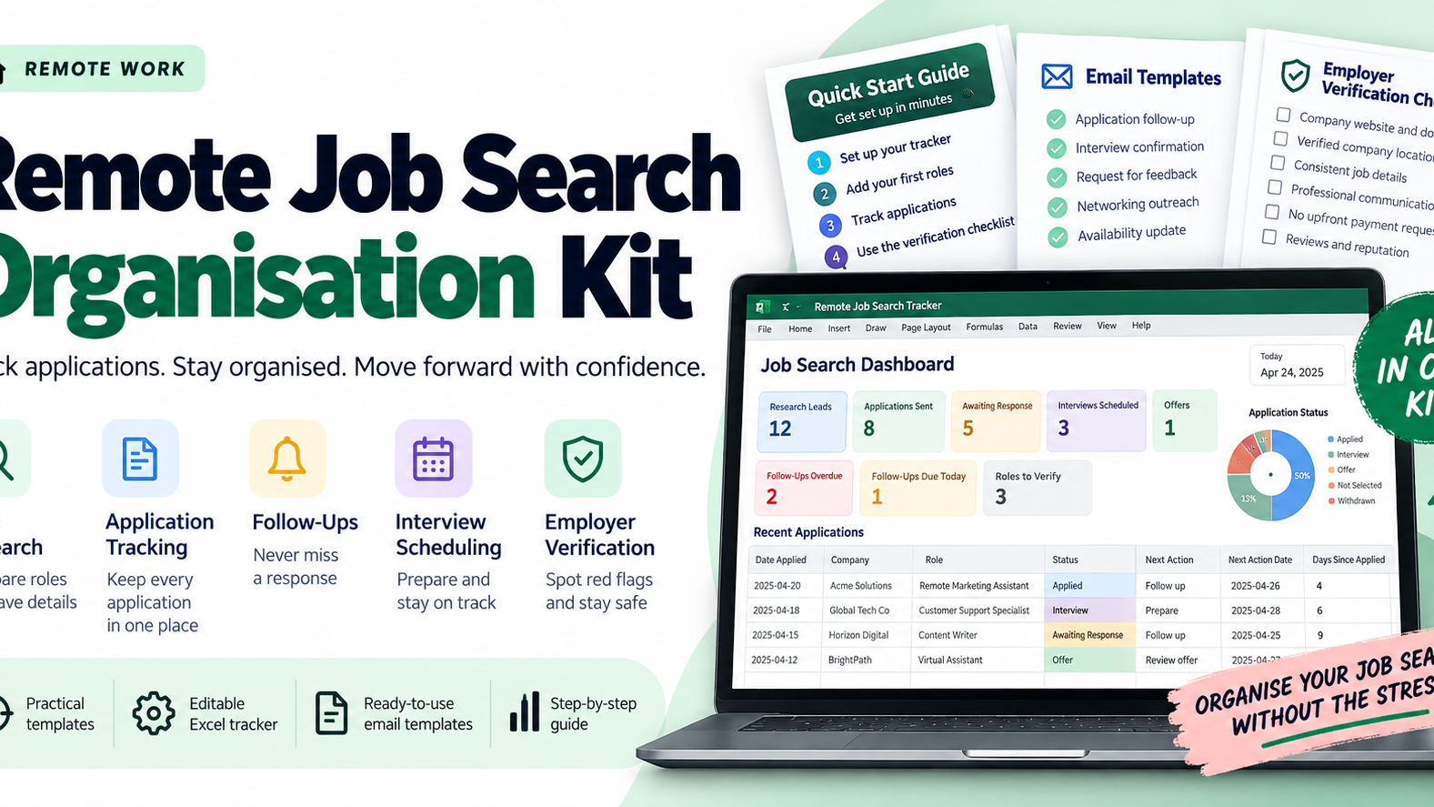 Remote Job Search Organisation Kit